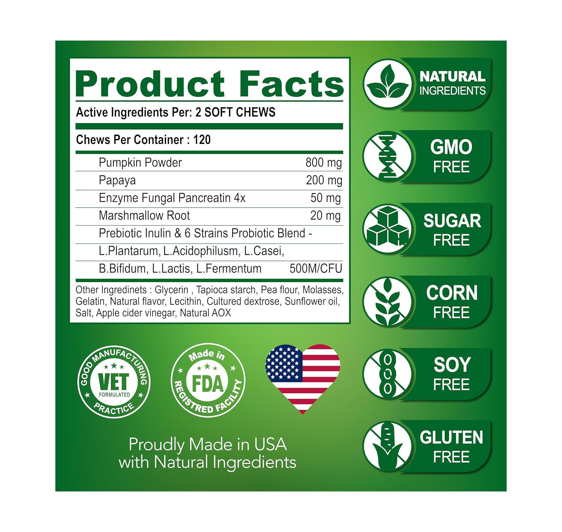 Youmile Probiotics For Dogs Soft Chews For Seasonal Allergies, Gut, And Digestive Health. Vet-Reviewed, Premium-Quality Ingredients - Supplements Dog Vitamin Hip And Joint Supplement - Image 4
