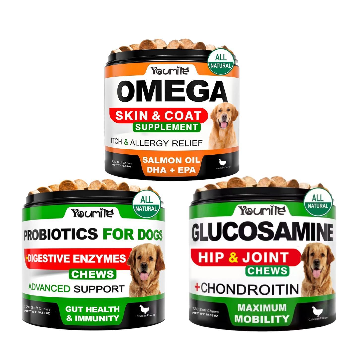 Youmile Probiotics For Dogs Soft Chews For Seasonal Allergies, Gut, And Digestive Health. Vet-Reviewed, Premium-Quality Ingredients - Supplements Dog Vitamin Hip And Joint Supplement - Image 7