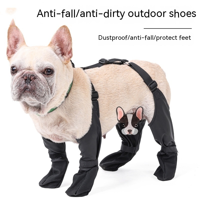 Waterproof Dog Shoes Adjustable Dog Boots Pet Breathbale Shoes For Outdoor Walking Soft French Dog Shoes Pets Paws Protector Pet Products - Image 7