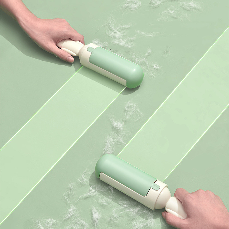 Pet Hair Remover Roller Comfy Non-Slip Handle Dog Cat Portable Pet Lint Roller Self-Cleaning Base Couch Car Seat Carpet Bedding - Image 2