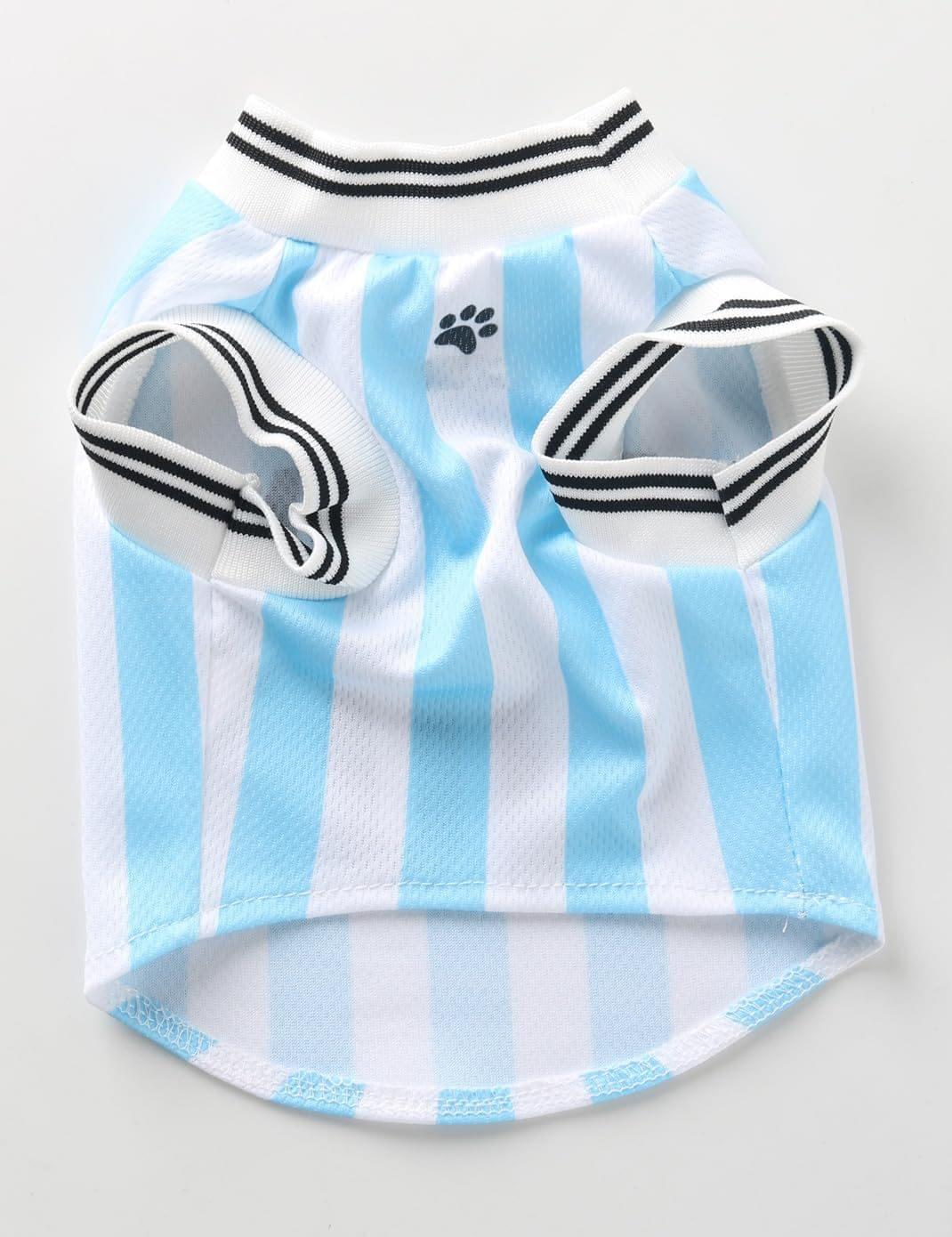 Mexico Pet Dog Jersey Costume, Summer Cooling Mesh Fabric, Soccer Sportswear Team Jersey, Lightweight Football Casual Clothes For Small Dogs - Image 3