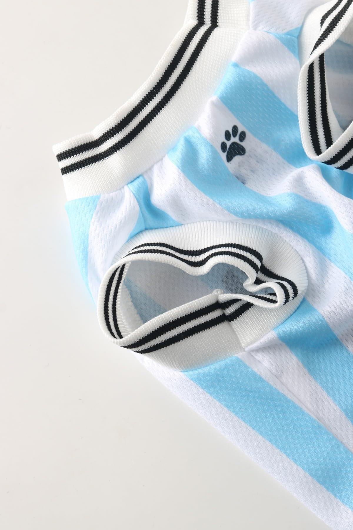 Mexico Pet Dog Jersey Costume, Summer Cooling Mesh Fabric, Soccer Sportswear Team Jersey, Lightweight Football Casual Clothes For Small Dogs - Image 5